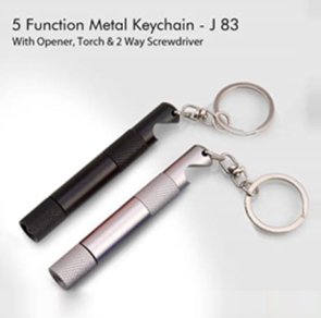 5 Function Metal Keychain