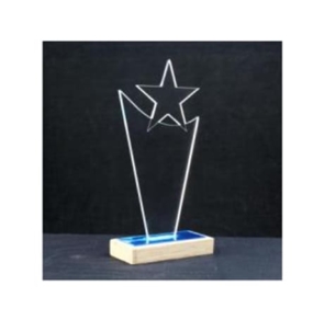 Acrylic trophy 6.5 inches ACR1115