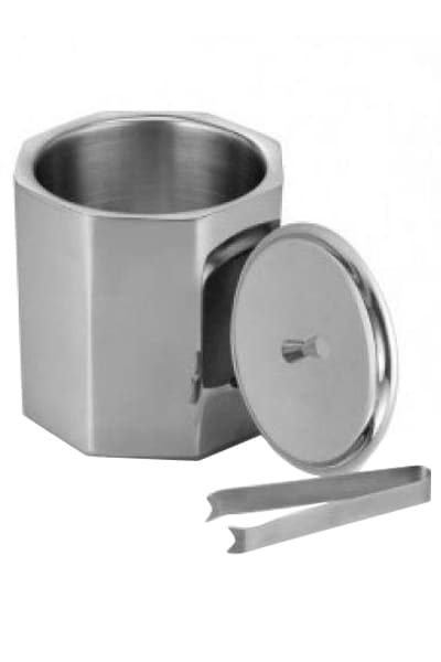PowerPlus H125 Octa SS Ice bucket with tongs