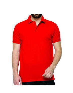 Cotton Collared T-Shirts - Red