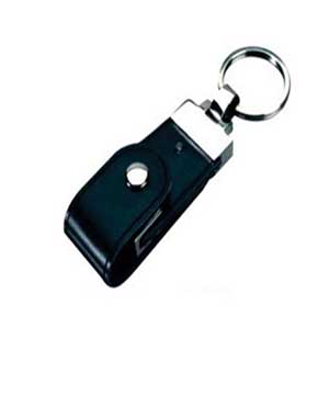 Leather USB with keyring